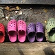 The ultimate camping gear, the Crocs! Thing our feet look forward to after a day in hiking shoes.