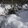 Frozen brook.