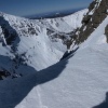 My shadow at the top of the gully.